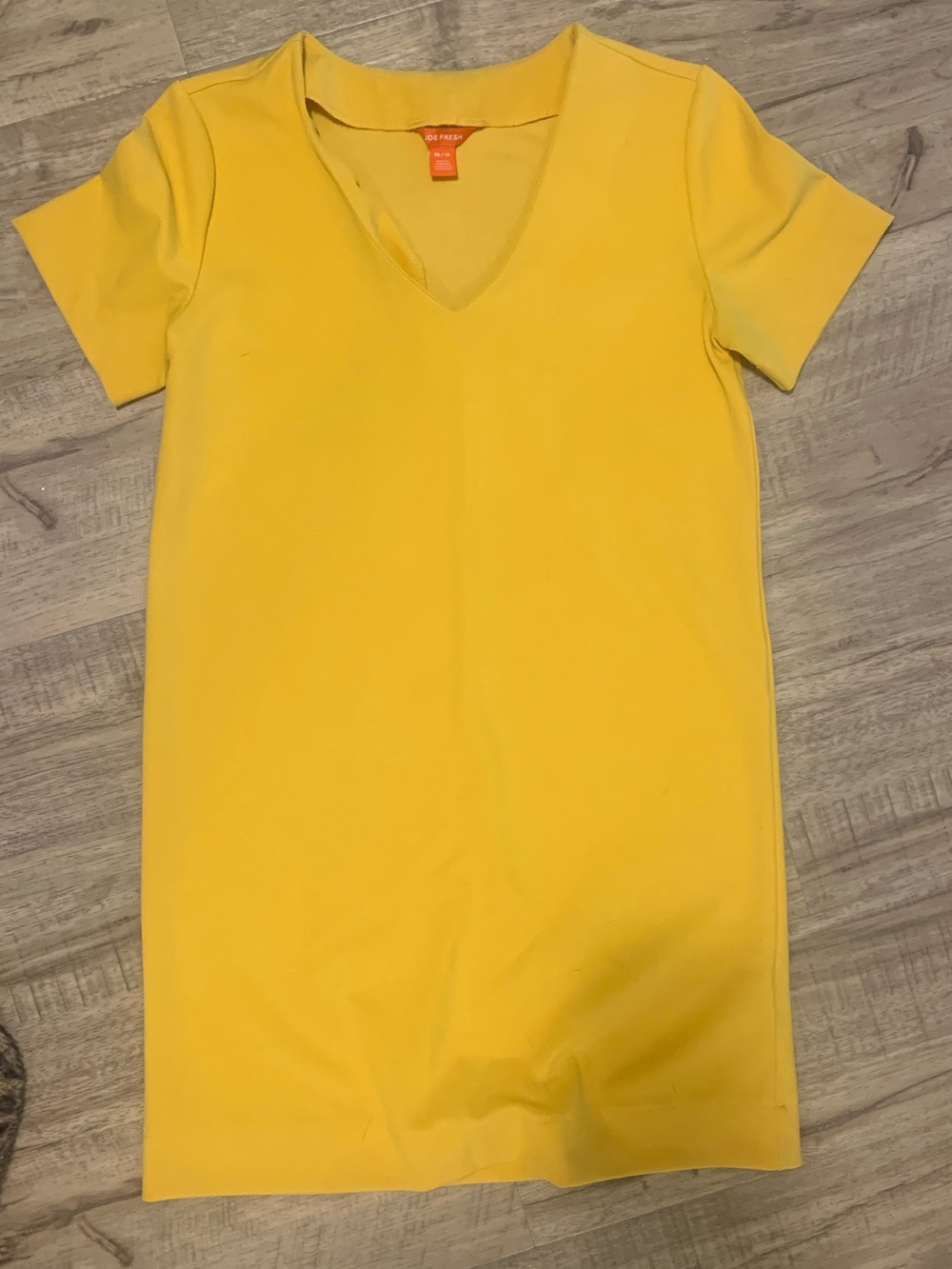 Joe Fresh Yellow Fancy T-shirt Dress